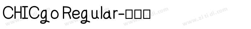 CHICgo Regular字体转换